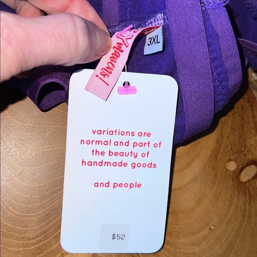 HEYmavens Purple Women's Bralette NWT 3X - Picture 10 of 10